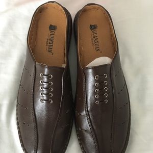 Women’s Mule shoe by Guanxuan, brown 9 1/2 M,